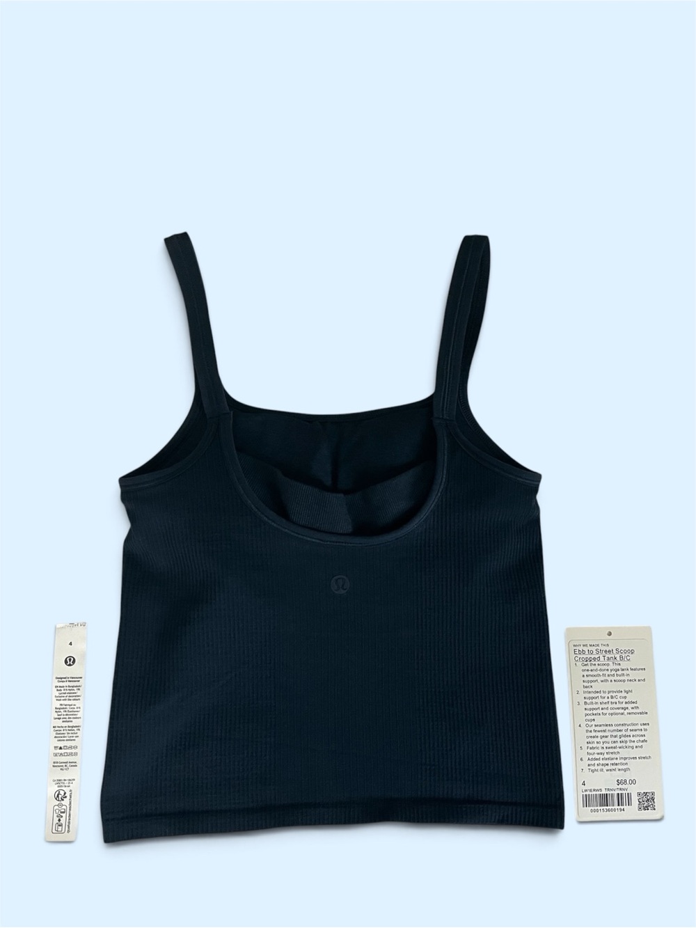 lululemon athletica Dark Navy Scoop Cropped Tank - Picture 2 of 2